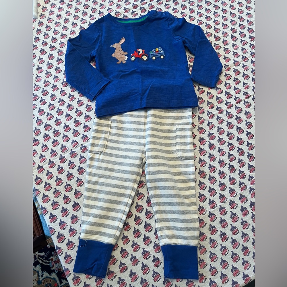 Baby Boden Bunny Tractor Todder Boys Set - Size 12-18